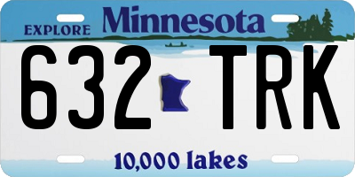 MN license plate 632TRK