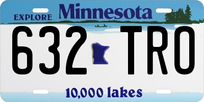 MN license plate 632TRO