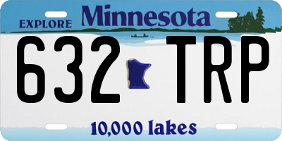 MN license plate 632TRP