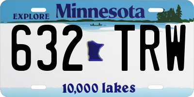 MN license plate 632TRW