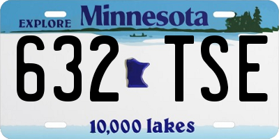 MN license plate 632TSE