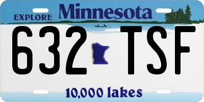 MN license plate 632TSF