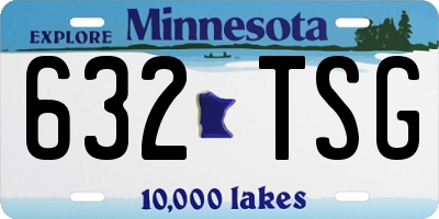 MN license plate 632TSG