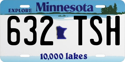 MN license plate 632TSH