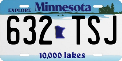 MN license plate 632TSJ
