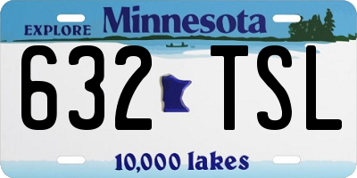 MN license plate 632TSL