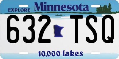MN license plate 632TSQ