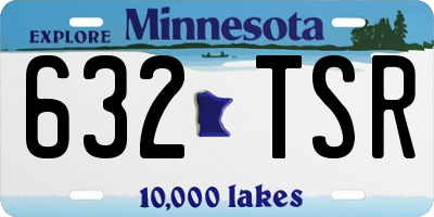 MN license plate 632TSR