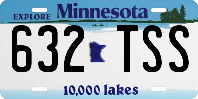 MN license plate 632TSS