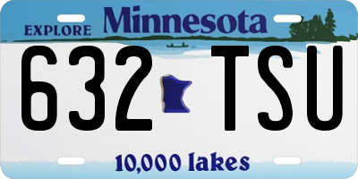 MN license plate 632TSU