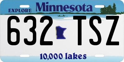 MN license plate 632TSZ