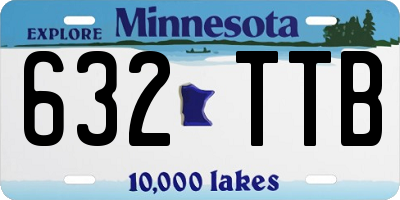 MN license plate 632TTB