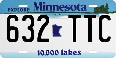 MN license plate 632TTC
