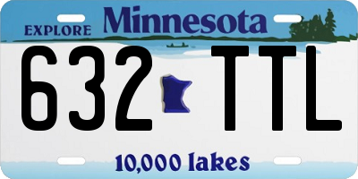 MN license plate 632TTL