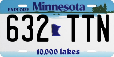 MN license plate 632TTN