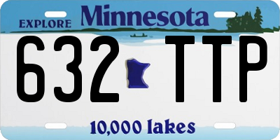 MN license plate 632TTP