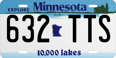 MN license plate 632TTS