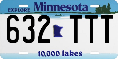 MN license plate 632TTT