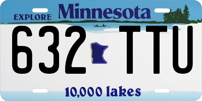 MN license plate 632TTU
