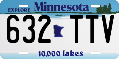 MN license plate 632TTV
