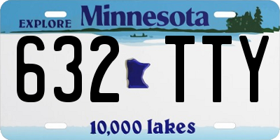 MN license plate 632TTY