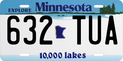 MN license plate 632TUA