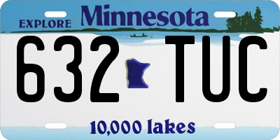 MN license plate 632TUC