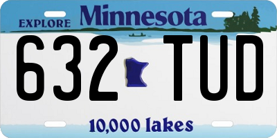 MN license plate 632TUD