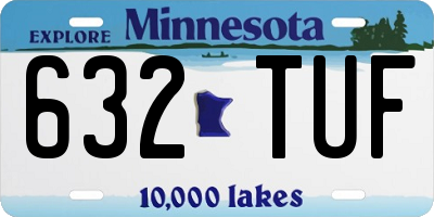 MN license plate 632TUF