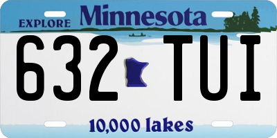 MN license plate 632TUI