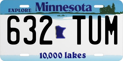 MN license plate 632TUM