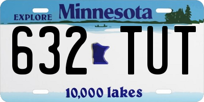 MN license plate 632TUT