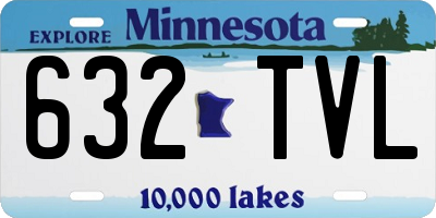 MN license plate 632TVL