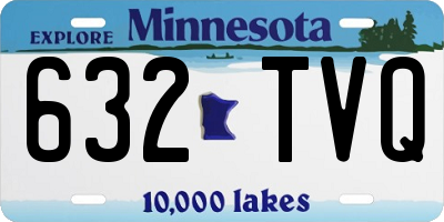 MN license plate 632TVQ