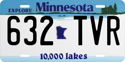 MN license plate 632TVR