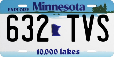 MN license plate 632TVS