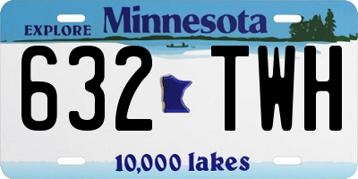 MN license plate 632TWH