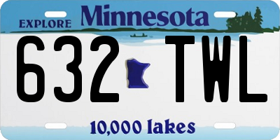 MN license plate 632TWL