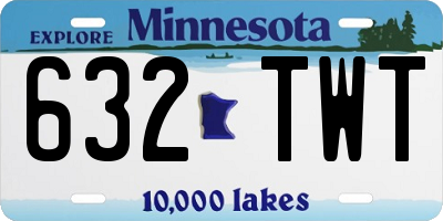 MN license plate 632TWT