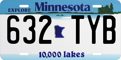 MN license plate 632TYB