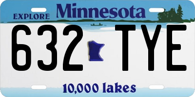 MN license plate 632TYE