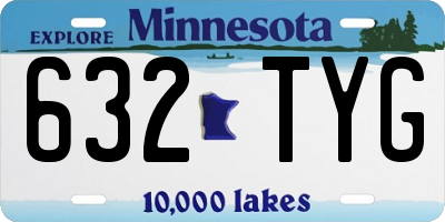 MN license plate 632TYG