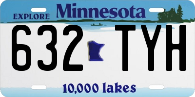 MN license plate 632TYH