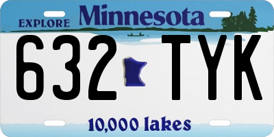 MN license plate 632TYK