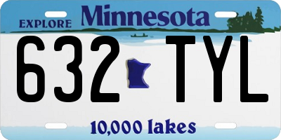 MN license plate 632TYL