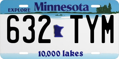 MN license plate 632TYM
