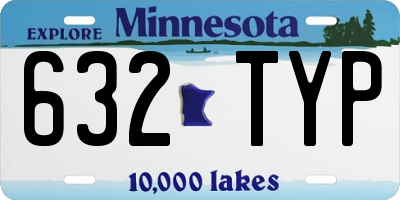 MN license plate 632TYP