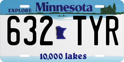 MN license plate 632TYR
