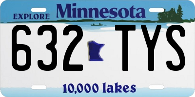 MN license plate 632TYS