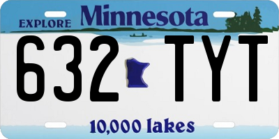 MN license plate 632TYT